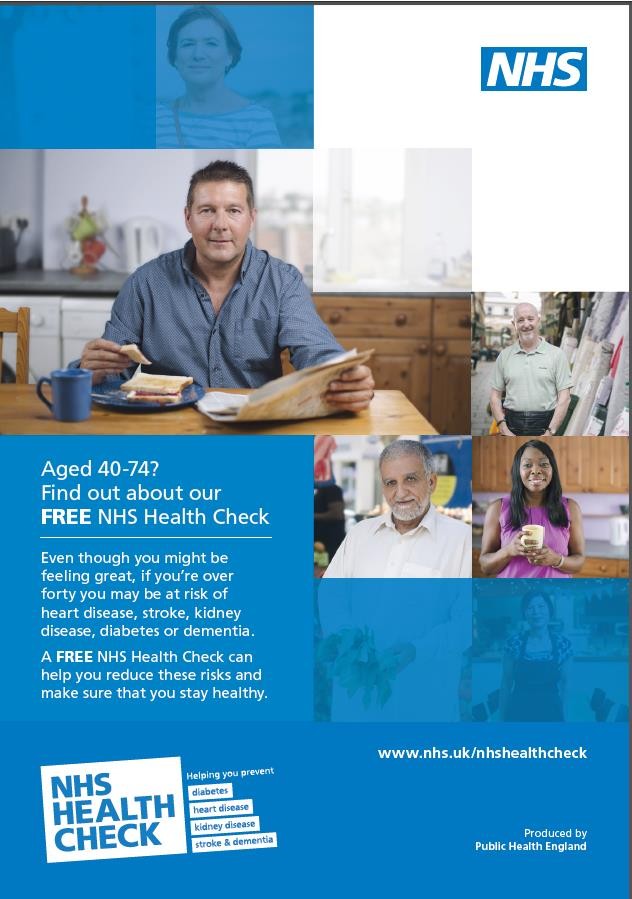 NHS health check poster