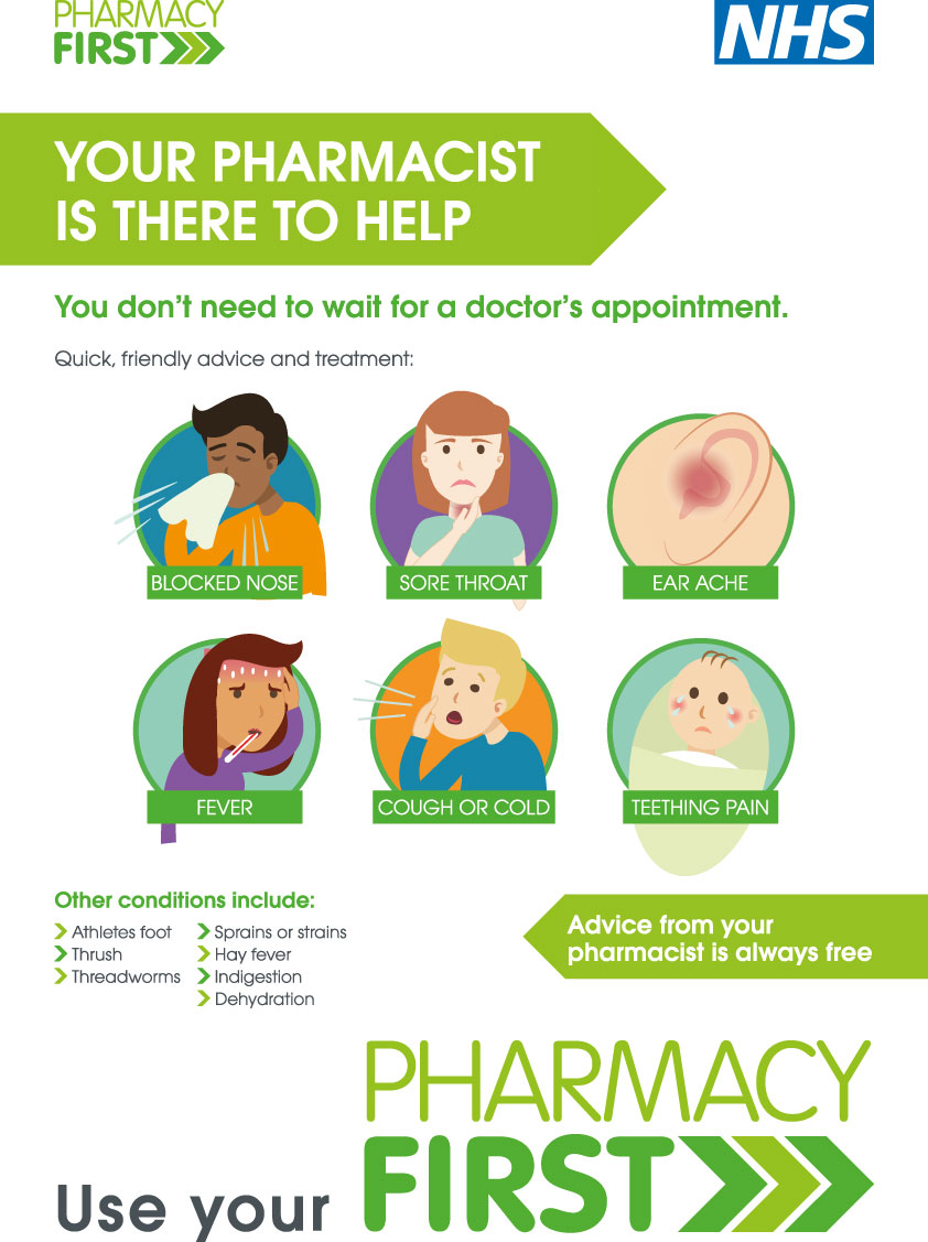 Pharmacy First poster GP